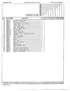 Fresh Food Compartment Page 3 Diagram and Parts List for 21974A  Admiral Refrigerator