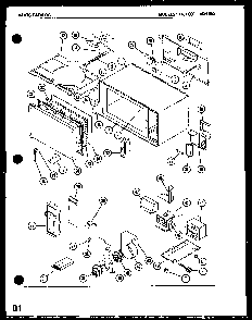 Microwave Parts Diagram and Parts List for 1437000  Amana Microwave