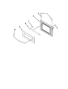 Part Location Diagram of WPW10358168 Whirlpool Door Glass