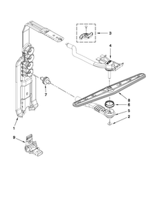 Part Location Diagram of W10199811 Whirlpool MOUNT