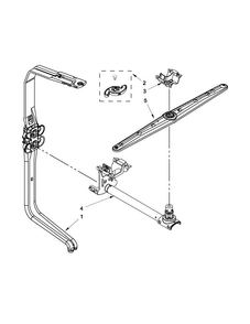 Upper Wash And Rinse Parts Diagram and Parts List for JDB3650AWR4  Jenn-Air Dishwasher