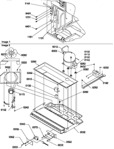 Machine Compartment Assembly Diagram and Parts List for BX22S5W-P1196707WW  Amana Refrigerator