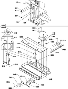 Machine Compartment Assembly Diagram and Parts List for BC21VL-P1321506WL  Amana Refrigerator