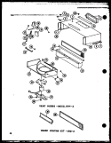 VENT HOODS Diagram and Parts List for RVH-2 P7290801M Amana Range Hood