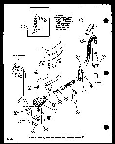 Section 2 Diagram and Parts List for LW2603 P7804720W Amana Washer