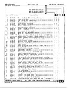 Fresh Food Compartment Page 2 Diagram and Parts List for 17794A  Admiral Refrigerator