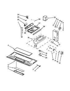 Interior And Ventilation Parts Diagram and Parts List for YAMV1160VAW5  Amana Microwave