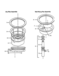 Dryfilter Diagram and Parts List for C9025  Hoover Carpet Cleaner