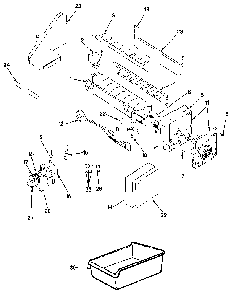Optional Ice Maker Kit Diagram and Parts List for JRT192B MAJ51C Jenn-Air Refrigerator