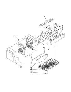 Icemaker Parts Diagram and Parts List for MFI2269VEQ7  Maytag Refrigerator