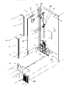 Cabinet Back Diagram and Parts List for TV18S4W-P1194902WW  Amana Refrigerator