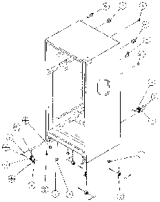 Cabinet Parts Diagram and Parts List for 85158-P1117110W  Amana Refrigerator