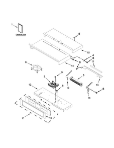 Control Panel Parts Diagram and Parts List for JJW2430DP00  Jenn-Air Wall Oven