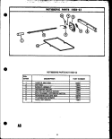 ROTISSERIE PARTS (KIT KES - 2) Diagram and Parts List for EVP399  Caloric Microwave Oven Combo
