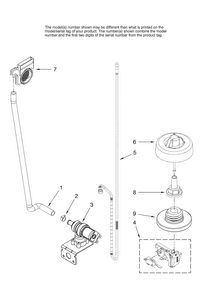 Fill And Overfill Parts Diagram and Parts List for JDB1080AWW1  Jenn-Air Dishwasher