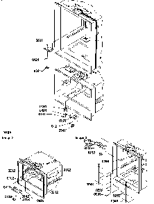 Light Switches & Drain Funnel Diagram and Parts List for BG20T2L-P1316303WL  Amana Refrigerator