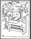 UPPER OVEN PARTS Diagram and Parts List for RVP397  Caloric Microwave Oven Combo