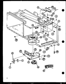 Blower Diagram and Parts List for RS-7A P75589-8M Amana Microwave