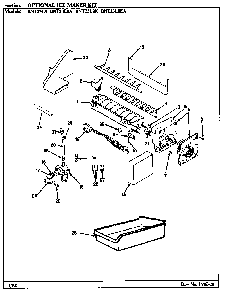 Optional Ice Maker Kit Diagram and Parts List for BNT23L8K BL91A Maytag Refrigerator