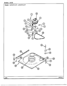 Part Location Diagram of 21001233 Whirlpool N/L/A 10/27/05