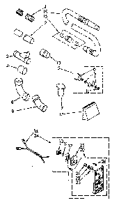 Hose Assembly Diagram and Parts List for 11640540  Kenmore Central Vacuum