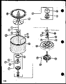 Section 9 Diagram and Parts List for LW2603 P7804720W Amana Washer