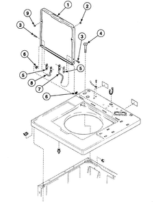 Lid Assy Diagram and Parts List for SWT621LD  Speed Queen Washer