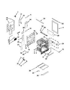 Chassis Parts Diagram and Parts List for MET8885XW02  Maytag Range