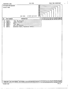 Fresh Food Compartment Assembly Page 3 Diagram and Parts List for 19684  Admiral Refrigerator
