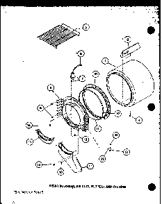Section 7 Diagram and Parts List for LG2912 P7804826W W Amana Dryer