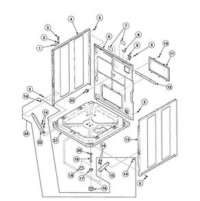 Part Location Diagram of 155P3 Whirlpool DISCONTINUED