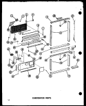 EVAP PARTS Diagram and Parts List for BCI20D P6023524W Amana Refrigerator