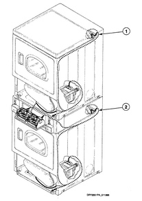 Harnesses 2 Diagram and Parts List for SSG719LF  Speed Queen Dryer