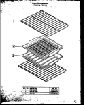 OVEN ACCESSORIES Diagram and Parts List for FDU158  Amana Range