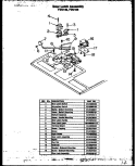 DOOR LATCH ASSY Diagram and Parts List for FDU158  Amana Range