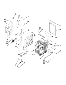 Chassis Parts Diagram and Parts List for MET8665XB01  Maytag Range