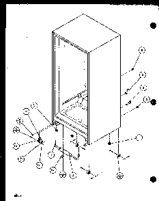 Insulation, Tubing Diagram and Parts List for BR20QBW-P1125509WW  Amana Refrigerator