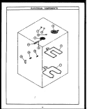 UPPER CONTROL PANEL PARTS Diagram and Parts List for EKD395  Amana Microwave Oven Combo