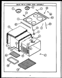 Page 7 Diagram and Parts List for EKD395  Amana Microwave Oven Combo