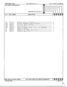 Ice And Water Dispenser Page 4 Diagram and Parts List for 19992A  Admiral Refrigerator