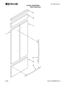 Part Location Diagram of W10234169A Whirlpool GRILLE