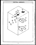 ELECTRICAL COMPONENTS Diagram and Parts List for EKD395  Amana Microwave Oven Combo