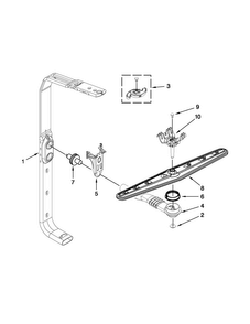 Upper Wash And Rinse Parts Diagram and Parts List for MDB8949SBM2  Maytag Dishwasher