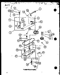 Transmission Assembly Diagram and Parts List for TWA-200 P75753-1W Amana Washer