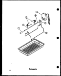 ROTISSERIE Diagram and Parts List for CC5 P2727106S Amana Cooktop