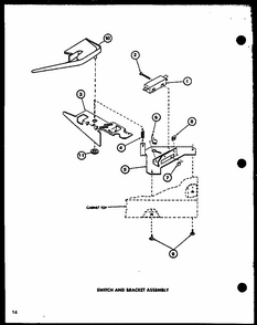 Switch And Bracket Assembly (lw1201/p1110510w) (lw1501/p1110511w) (lw1502/p1110512w) (lw2302/p1110514w) (lw2303/p1110515w) (lw1503/p1110513w) Diagram and Parts List for LW2302 P1110514W Amana Washer