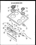 Page 1 Diagram and Parts List for EJS306  Caloric Range