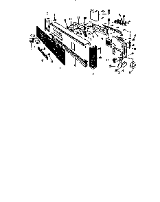 Control Panel Diagram and Parts List for DCR-225-1C-OM  Caloric Dishwasher