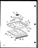 Page 7 Diagram and Parts List for RCR720 P8576701S Amana Microwave Oven Combo