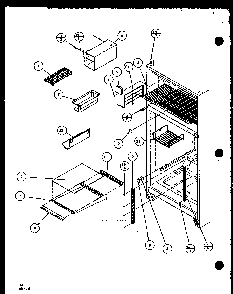 Section 7 Diagram and Parts List for TZ18Q2W-P1156103WW  Amana Refrigerator